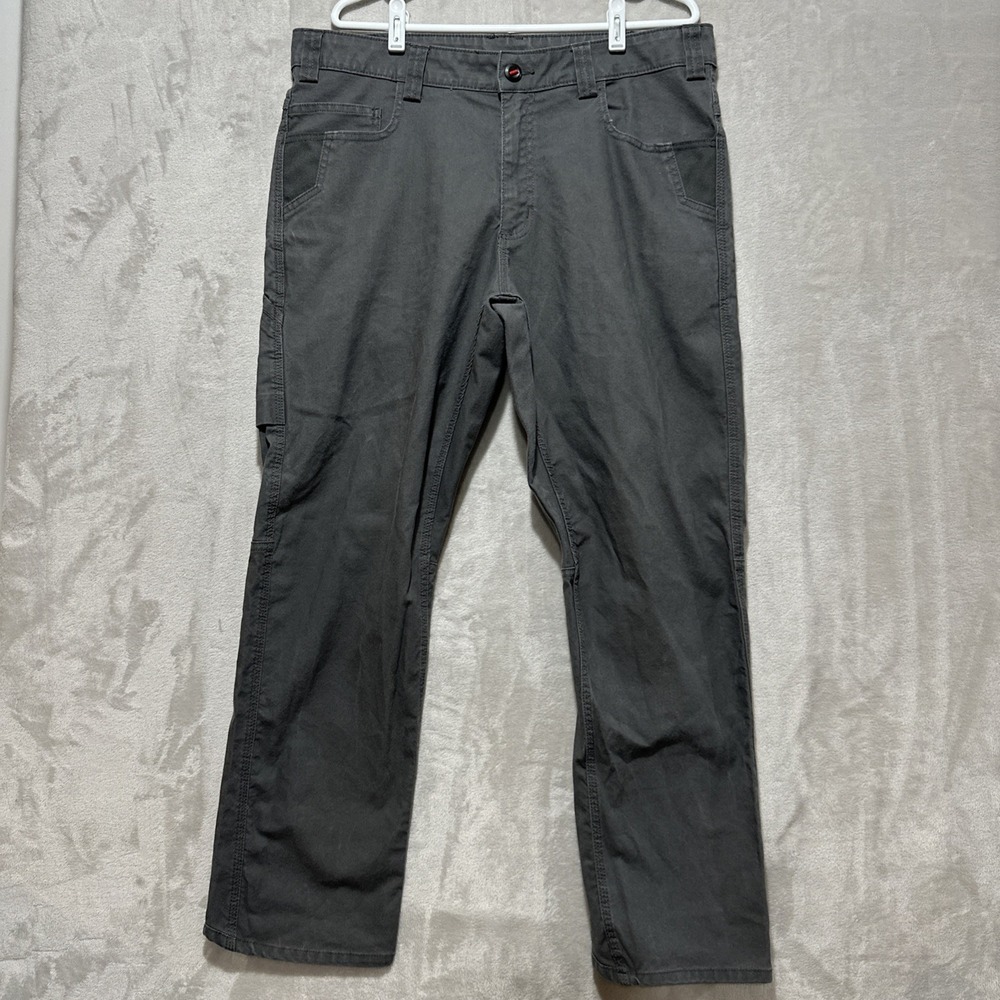 Milwaukee Pants Men's 36 Gray Carpenter Heavy Duty‎ Flex Work Pants Regular Fit